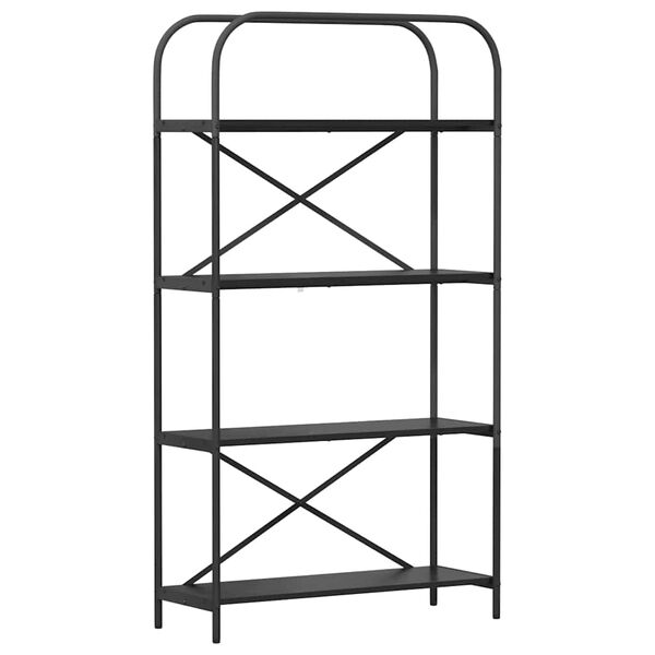 vidaXL Bookshelf Black Oak 80 x 30 x 146 cm Engineered wood