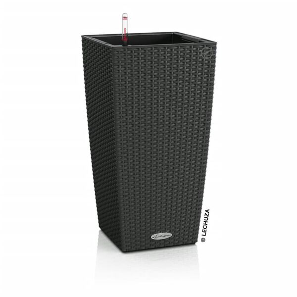 LECHUZA Planter CUBICO Cottage 30 ALL-IN-ONE Granite