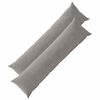 vidaXL Cushion Cover 2 pcs HEERLEN Light Grey 40 x 145 cm Corduroy
