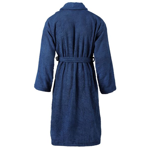 vidaXL Unisex Terry Bathrobe 100% Cotton Navy M