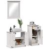 vidaXL Bathroom Furniture Set 3 pcs Antique White Solid Pine Wood