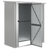 vidaXL Garden Shed Grey 180.5x97x209.5 cm Galvanised Steel