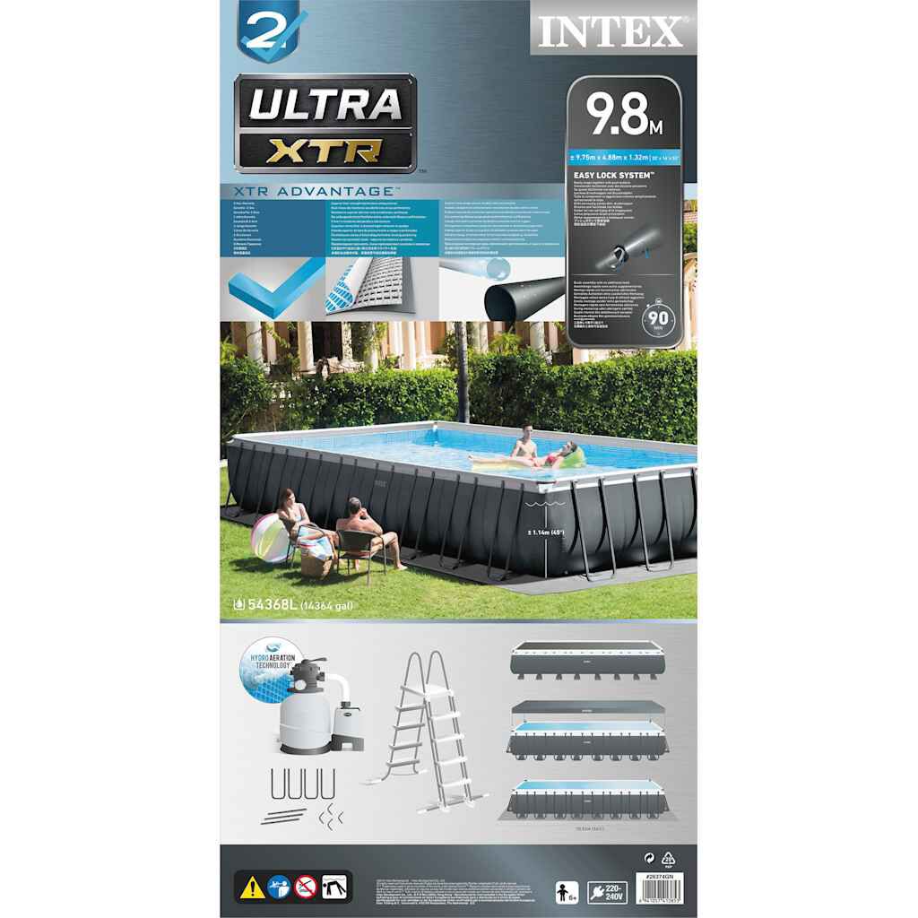 Intex ultra xtr rectangular shop frame swimming pool