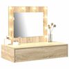 vidaXL Dressing Table Brown 83 x 40 x 70 cm Engineered Wood