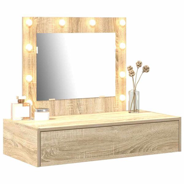 vidaXL Dressing Table Brown 83 x 40 x 70 cm Engineered Wood