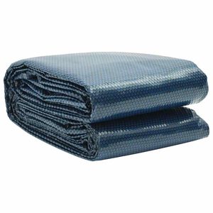 vidaXL Floating PE Solar Pool Film 527 cm Black and Blue