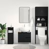 vidaXL Bathroom Sink Cabinet Black Oak 65 x 33 x 60 cm Engineered Wood