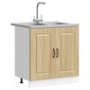 vidaXL Kitchen Cabinet with Door Kalmar Sonoma Oak 80 x 46 x 81.5 cm