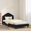 vidaXL Children's Bed Frame with Headboard Black 90 x 200 cm Velvet