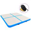 vidaXL Inflatable Gymnastics Mat with Pump 200x200x10 cm PVC Blue