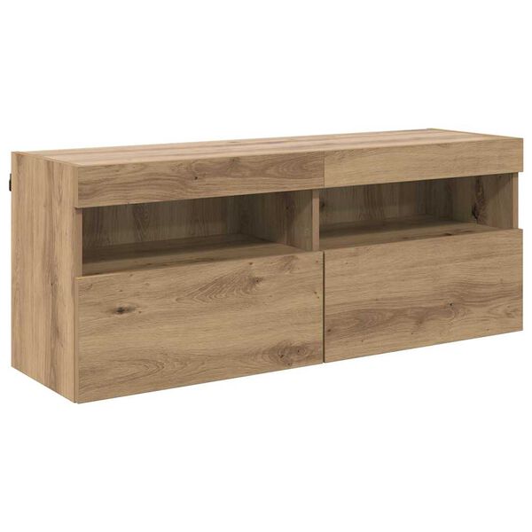vidaXL TV Wall Cabinet Artisan Oak 100 x 30 x 40 cm Engineered Wood