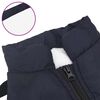vidaXL Dog Coat with Harness Waterproof Reflective Navy Blue S