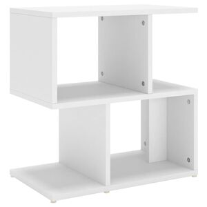 vidaXL Bedside Cabinet White 50x30x51.5 cm Engineered Wood