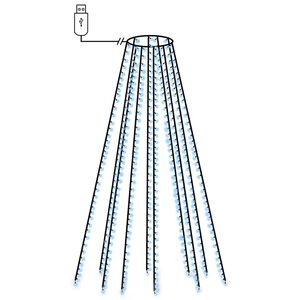 vidaXL Christmas Tree Net Lights with 400 LEDs Blue 400 cm