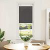 vidaXL Pleated Blind Black 45x100 cm Fabric Width 44.4 cm Polyester