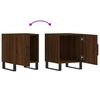 vidaXL Bedside Cabinet Brown Oak 40x40x50 cm Engineered Wood