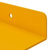 vidaXL Floating Shelf 2 pcs Mustard Yellow 80 x 9 x 2.5 cm Steel