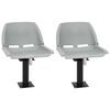 vidaXL Boat Seats 2 pcs with Pedestal 360&deg; Rotatable