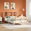 vidaXL Bookcase Bed without Mattress 140x200 cm Solid Wood Pine