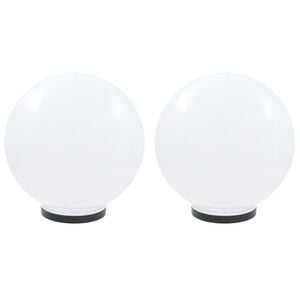 vidaXL Bowl Lamp | Set of 2 | White | Polymethyl methacrylate (PMMA)