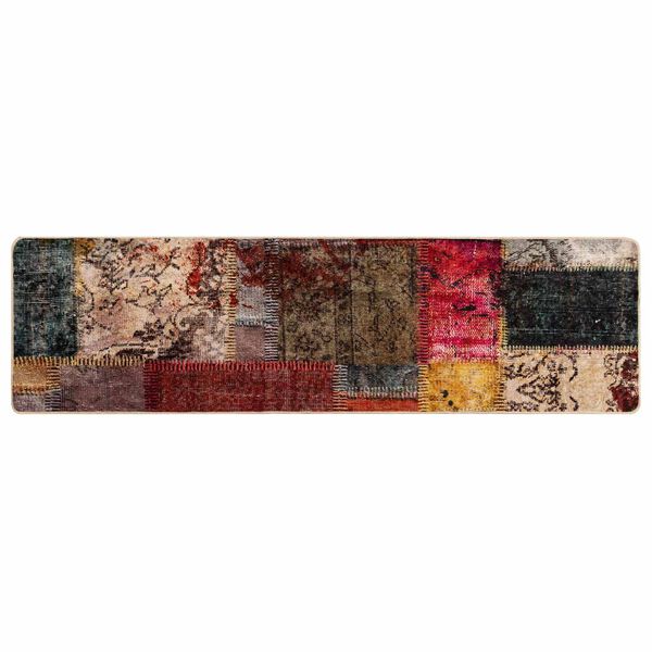vidaXL Rug Runner MARSA Multicolour 200 x 50 cm Polyester and PVC