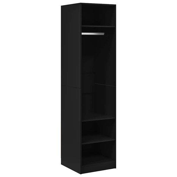 vidaXL Wardrobe Black 50x50x200 cm Engineered Wood