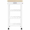 vidaXL Kitchen Trolley MONZA 48x40x88.5 cm Solid Wood Pine