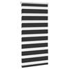 vidaXL Zebra blind 60.9x120 cm Fabric Width 56.7 cm black