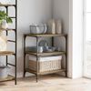 vidaXL Kitchen Trolley Artisan Oak 60 x 41 x 76 cm Engineered Wood