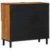 vidaXL Sideboard with Door Natural 80 x 33.5 x 75 cm Solid Acacia Wood
