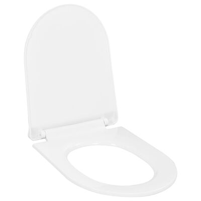 vidaXL Soft-close Toilet Seat with Quick-release Design White