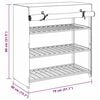 vidaXL Shoe Cabinet with Cover White 79x40x80 cm Fabric