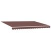 vidaXL Automatic Retractable Awning with LEDs Brown 450x300 cm