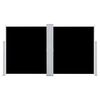 vidaXL Patio Retractable Double Side Awning 170x600 cm Black