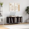 vidaXL Record Cabinet Black 100x38x48 cm Engineered Wood
