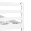 vidaXL Bed Frame without Mattress White Solid Wood 140x190 cm
