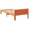 vidaXL Bed Frame without Mattress Wax Brown 90x200 cm Solid Wood Pine