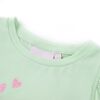 Kids' T-shirt with Ruffle Sleeves Soft Green 116