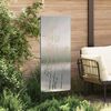 vidaXL Garden Privacy Screen Floral Silver 50 x 140 cm Stainless steel