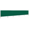 vidaXL 5-panel Wind Screen Fabric 600x80 cm Green