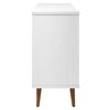 vidaXL Sideboard MOLDE White 113x40x80 cm Solid Wood Pine