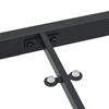 vidaXL Garden Table Black 200 x 80 x 73 cm Metal