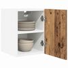 vidaXL Hanging Cabinet with Storage Old Wood and White 30 x 31 x 40 cm