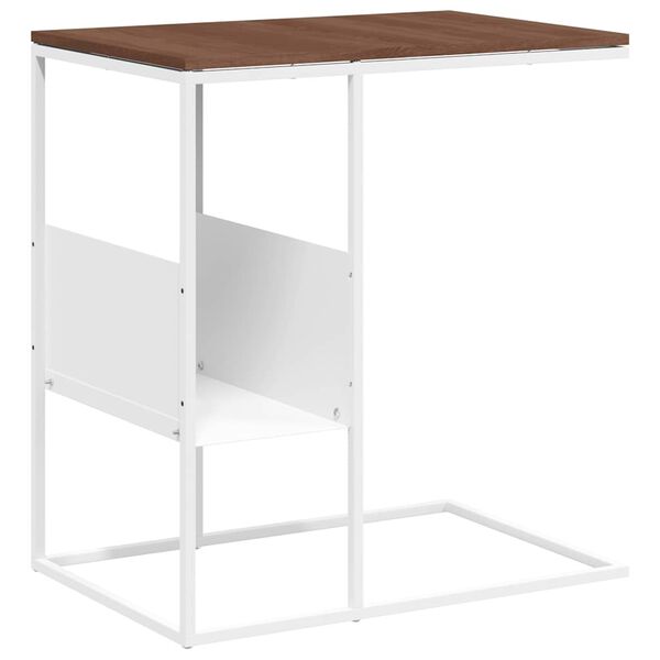 vidaXL Side Table white 55x36x59.5 cm Engineered Wood