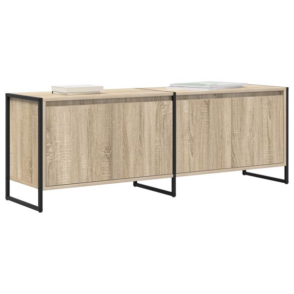 vidaXL TV Cabinet Sonoma 140 x 36 x 49.5 cm Engineered Wood