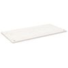 vidaXL Desk Top White 110x55x2.5 cm Solid Wood Pine