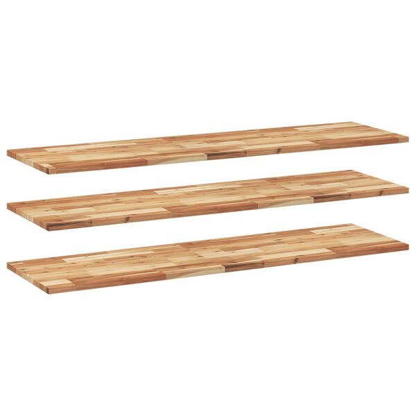 vidaXL Floating Shelves 3 pcs 120x40x2 cm Oil Finished Solid Wood Acacia