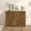 vidaXL Sideboard Smoked Oak 90.5x30x70 cm Engineered Wood