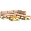 vidaXL Sofa Set 6 pcs Natural Solid Acacia Wood