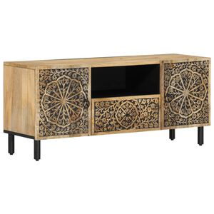 vidaXL TV Cabinet 105x33x46 cm Solid Wood Mango